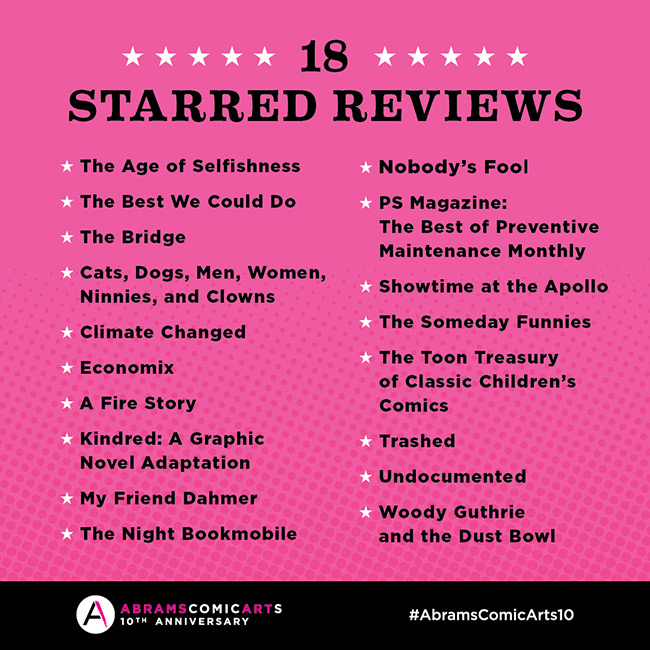 19 Starred Reviews at Abrams ComicArts!